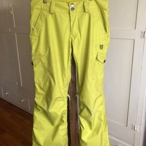 Burton Chartreuse Dryride Snow Pants XS